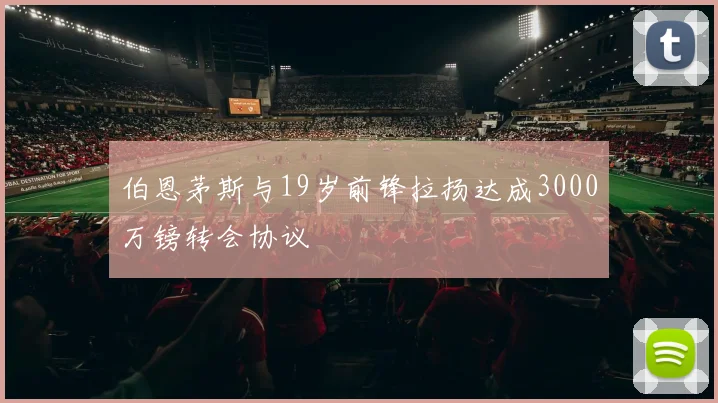 伯恩茅斯与19岁前锋拉扬达成3000万镑转会协议